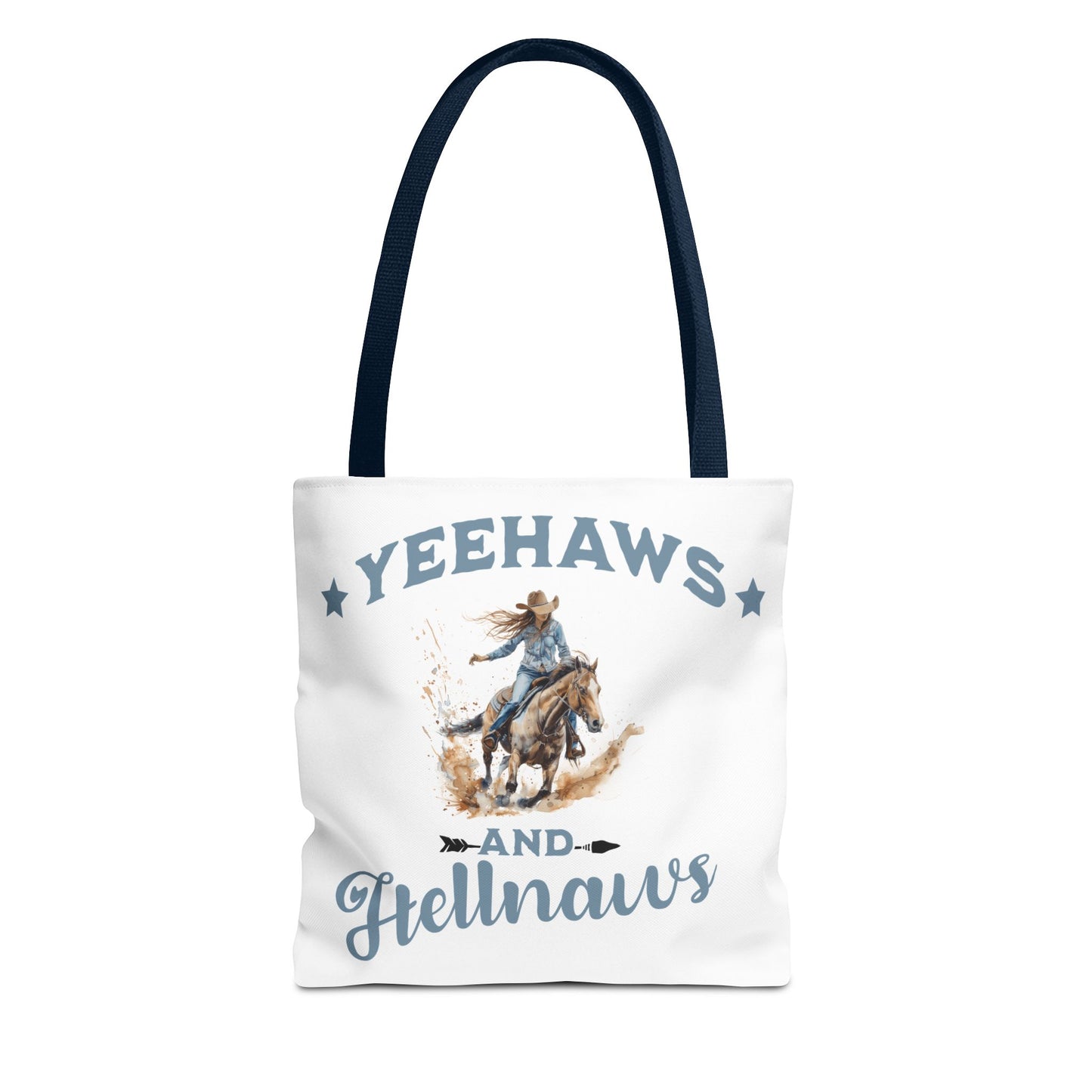 “Yeehaws and Hellnaws” Cowgirl Tote Bag – Western Rodeo Country Style Accessory