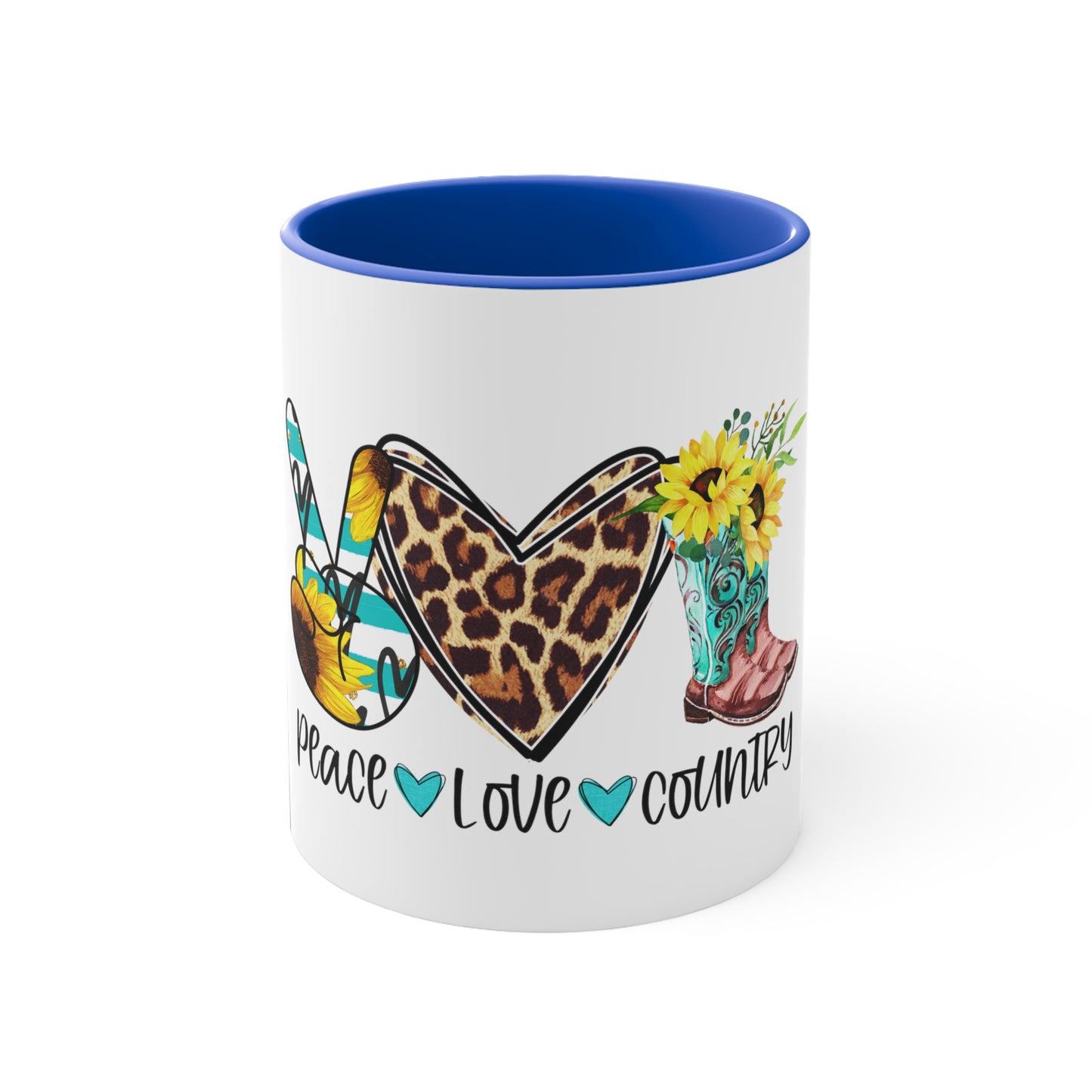 Peace, Love, Country 11oz Mug, Country Music, Gift, Unique Gift