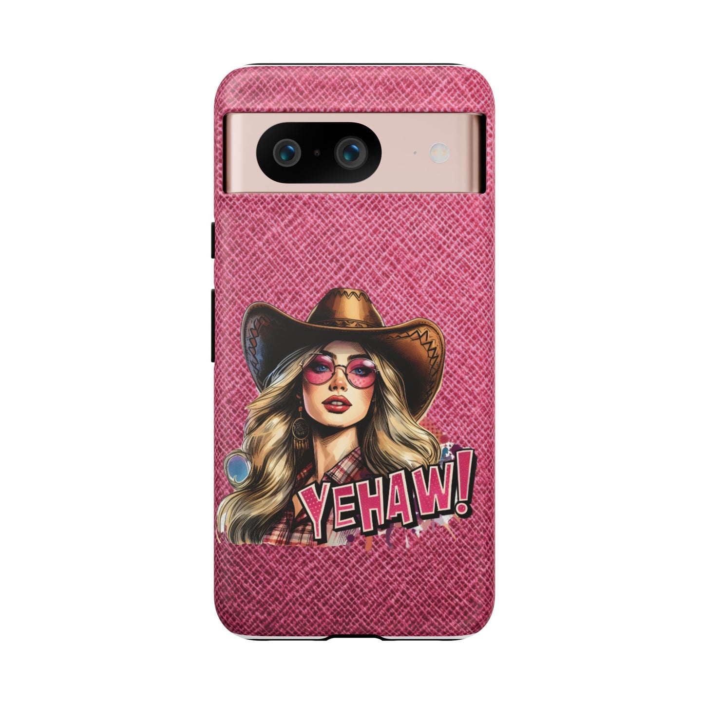 Wild West Charm: Bold Cowboy Hat and YEHAW! Design Phone Case