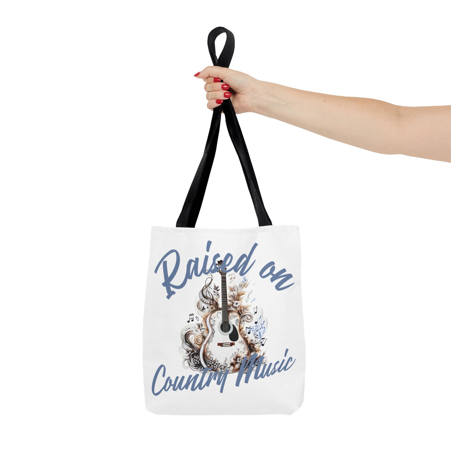 Raised on Country Music Tote Bag