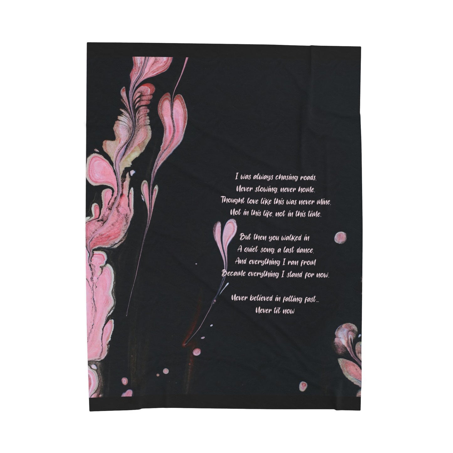 Never Till Now Velveteen Plush Blanket, Fan Blanket, Throw Rug, Display Blanket, Country Music Blanket,