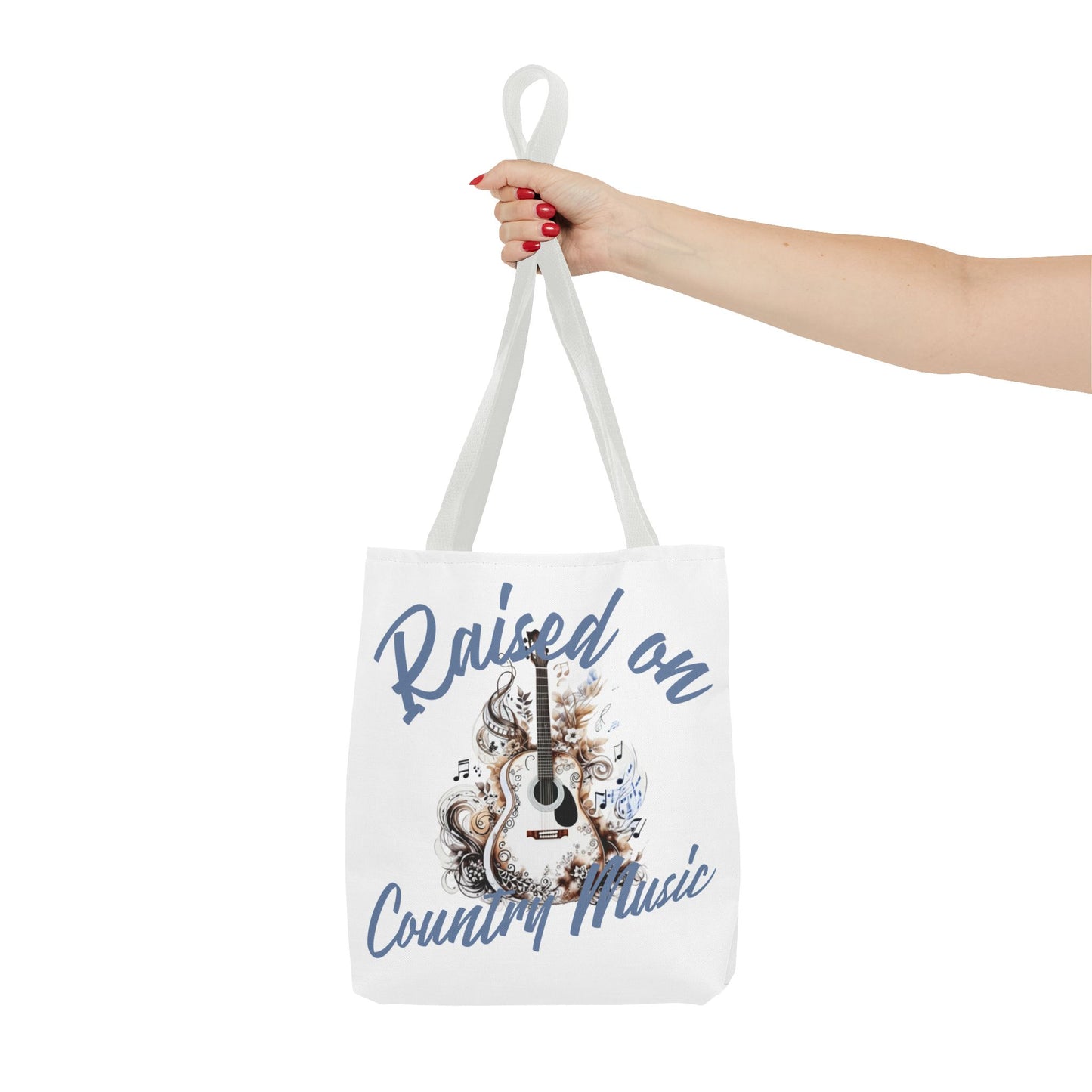 Raised on Country Music Tote Bag