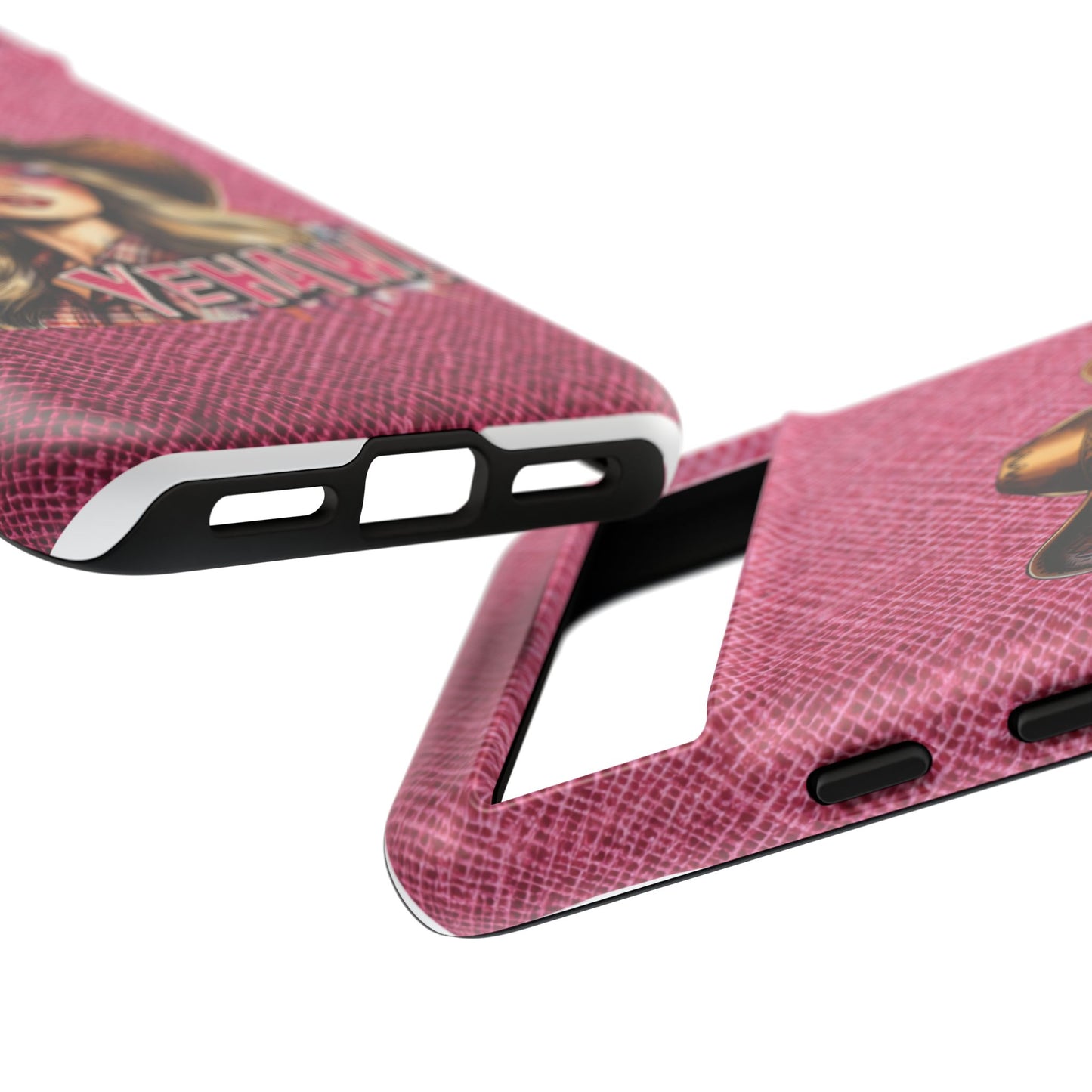 Wild West Charm: Bold Cowboy Hat and YEHAW! Design Phone Case