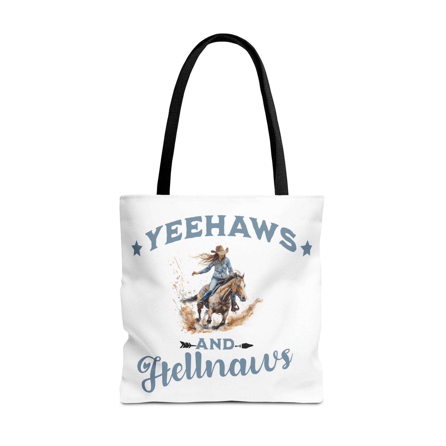 “Yeehaws and Hellnaws” Cowgirl Tote Bag – Western Rodeo Country Style Accessory