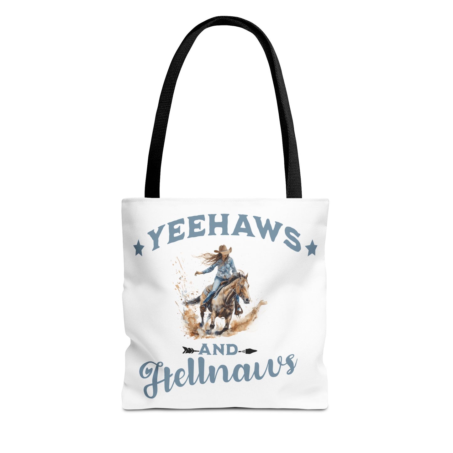 “Yeehaws and Hellnaws” Cowgirl Tote Bag – Western Rodeo Country Style Accessory