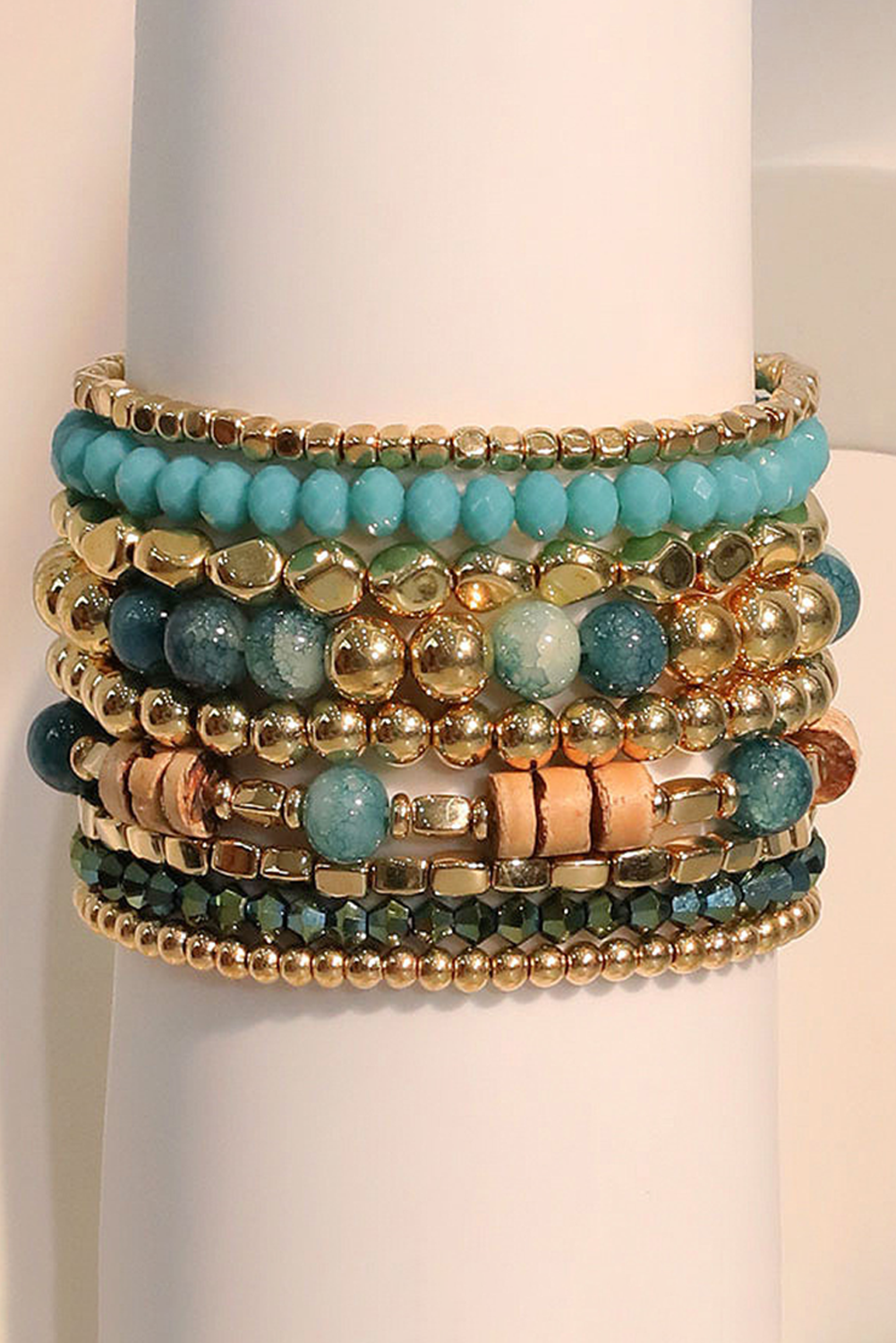 Golden Mesa Boho Bracelet Stack – Earthy Luxe Meets Free-Spirited Style