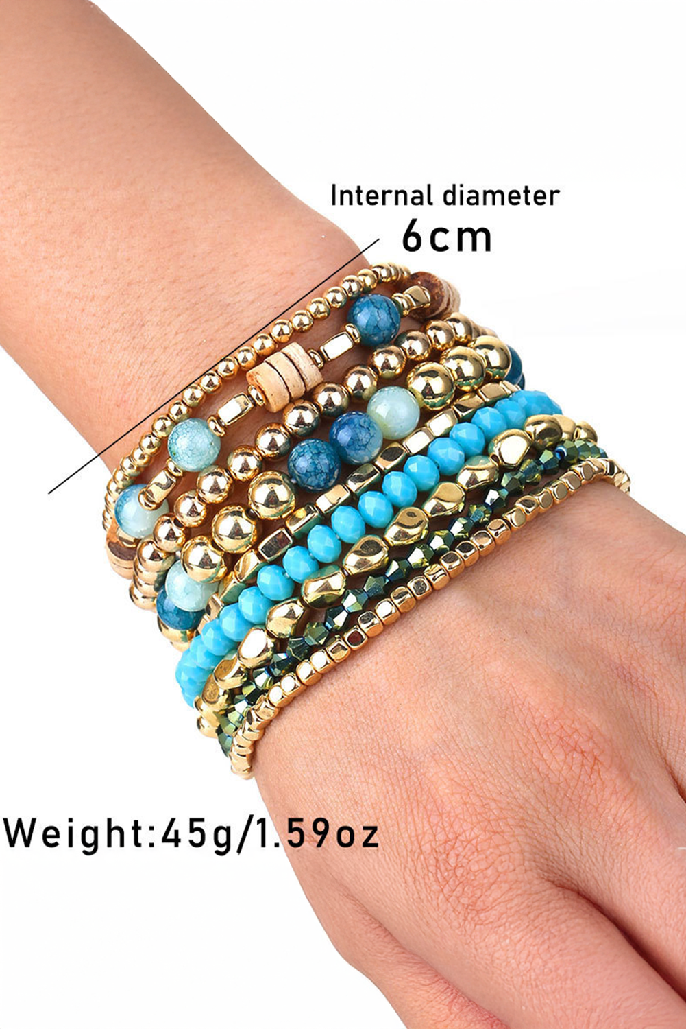 Golden Mesa Boho Bracelet Stack – Earthy Luxe Meets Free-Spirited Style