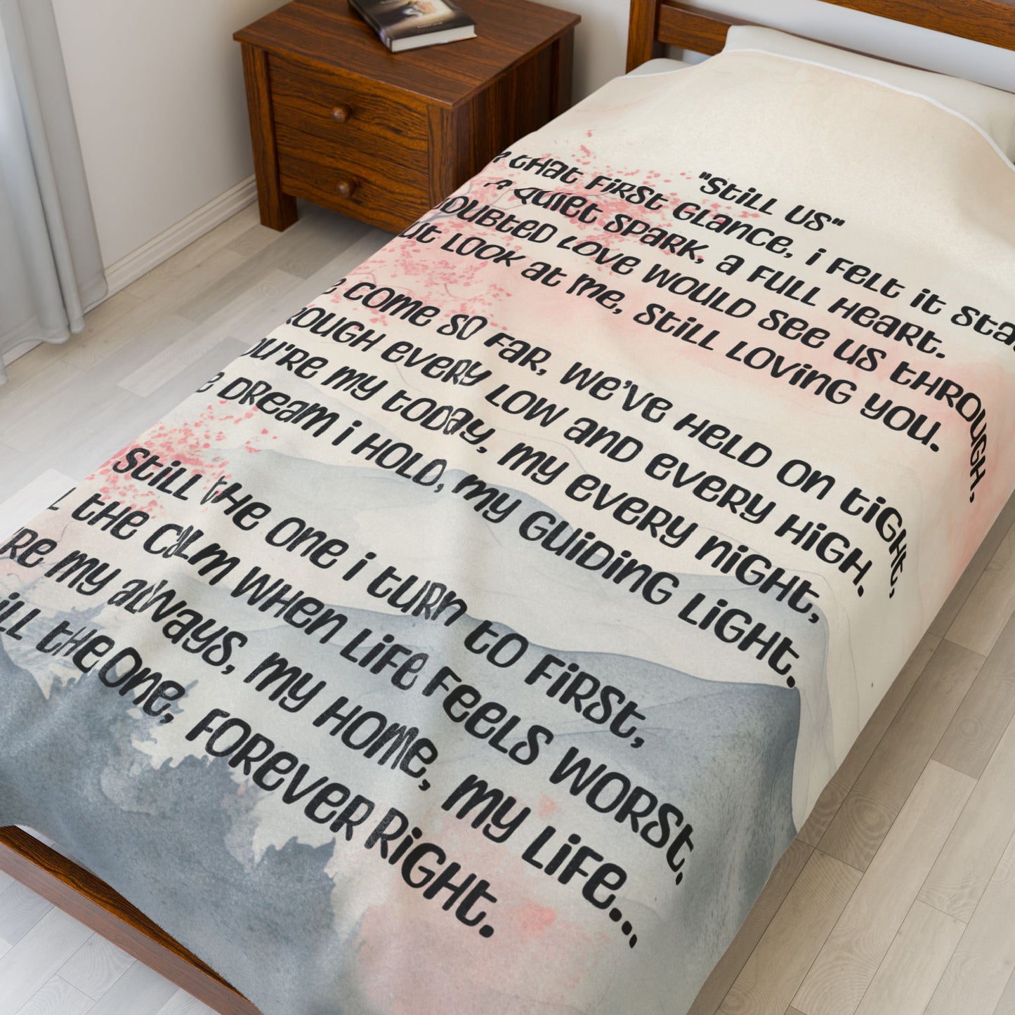 Still Us Velveteen Plush Blanket, Fan Blanket, Throw Rug, Display Blanket, Country Music Blanket,