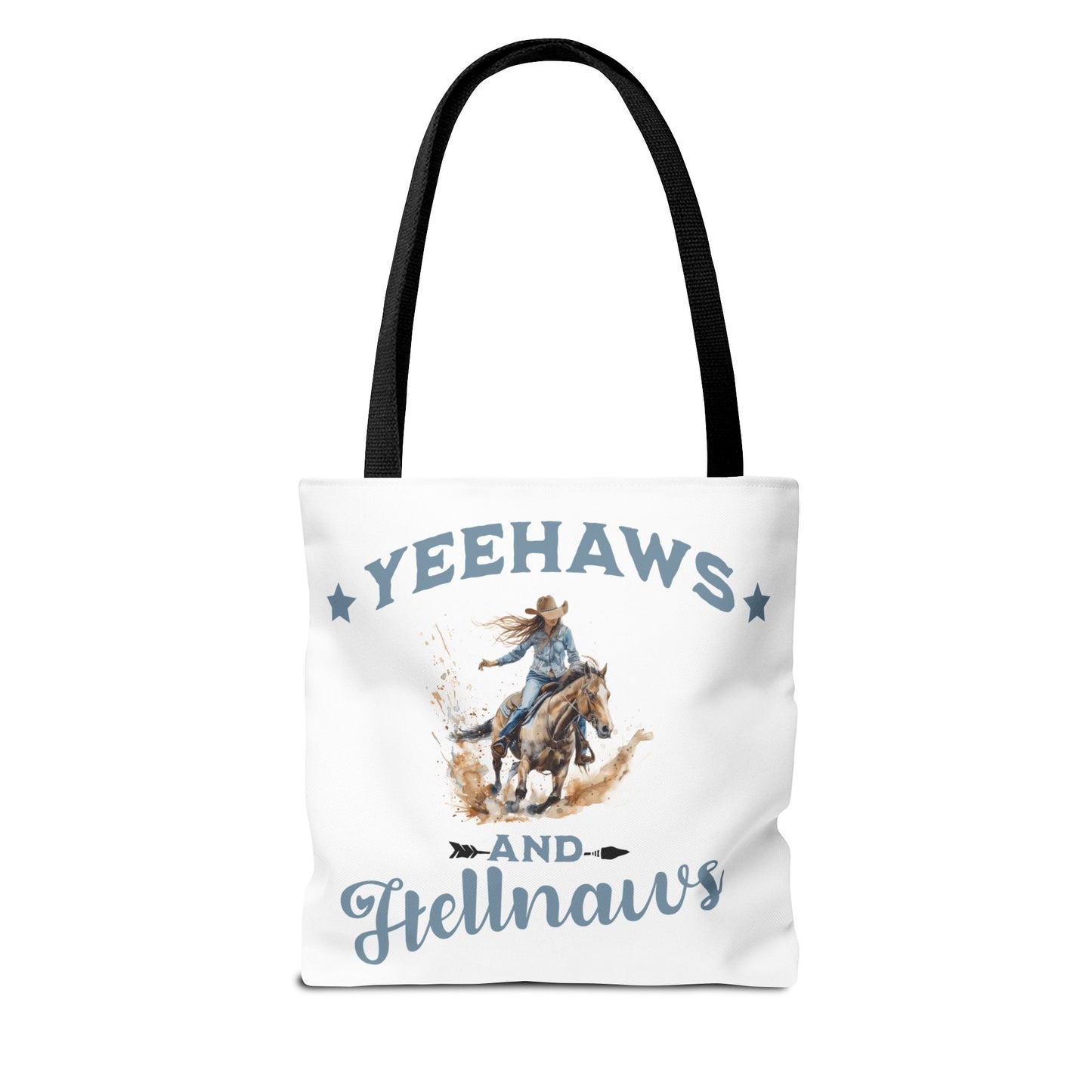 “Yeehaws and Hellnaws” Cowgirl Tote Bag – Western Rodeo Country Style Accessory