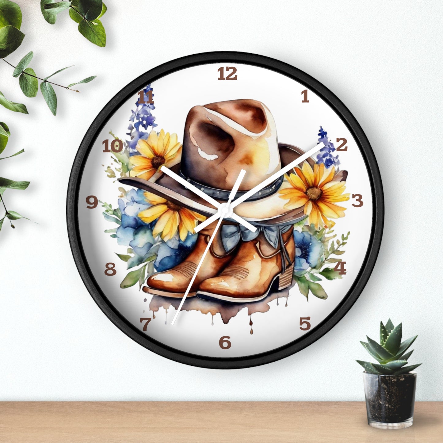 Rustic Charm Wall Clock, Western Wall Clock, Country Wall Clock