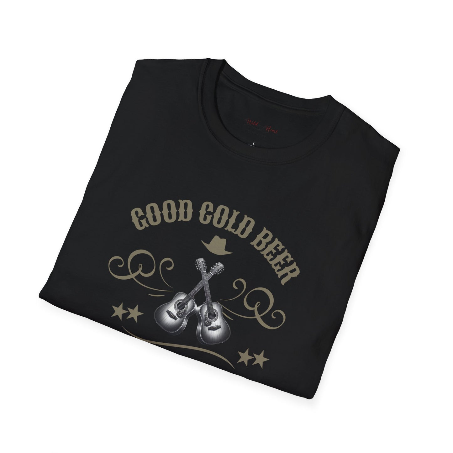 Good Cold Beer & Country Music T-Shirt, Country Shirt, Festival Tee, Western T-shirt, Concert T Shirt,