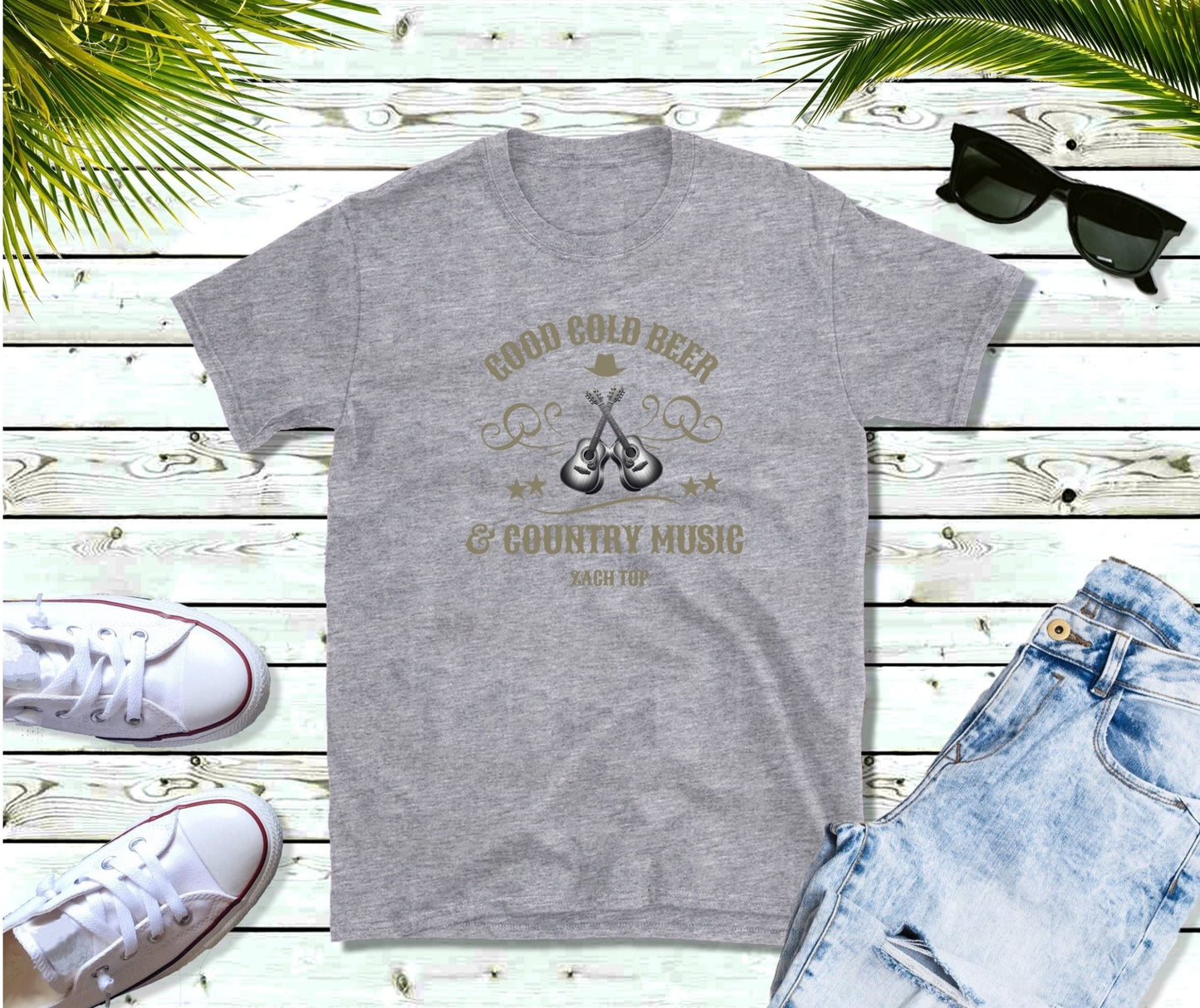 Good Cold Beer & Country Music T-Shirt, Country Shirt, Festival Tee, Western T-shirt, Concert T Shirt,