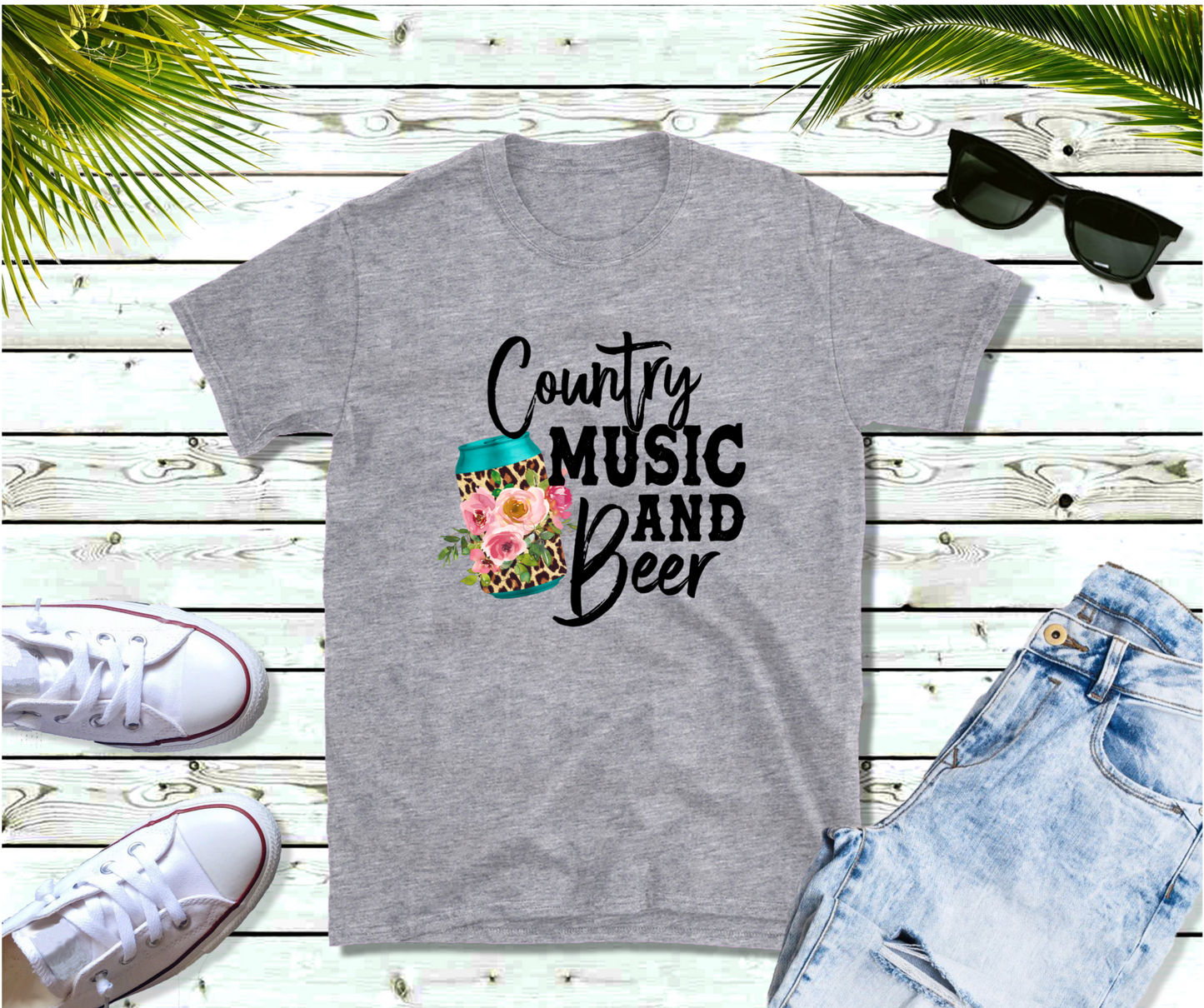 Country Music and Beer T-Shirt, Country Shirt, Festival Tee, Streetwear shirt, Western T-shirt, Casual Shirt