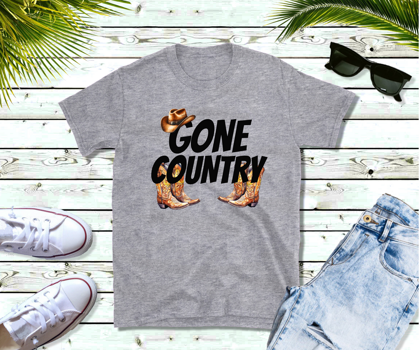 Gone Country T Shirt, Country Music Shirt, Festival Tee, Western T-shirt, Concert T Shirt,