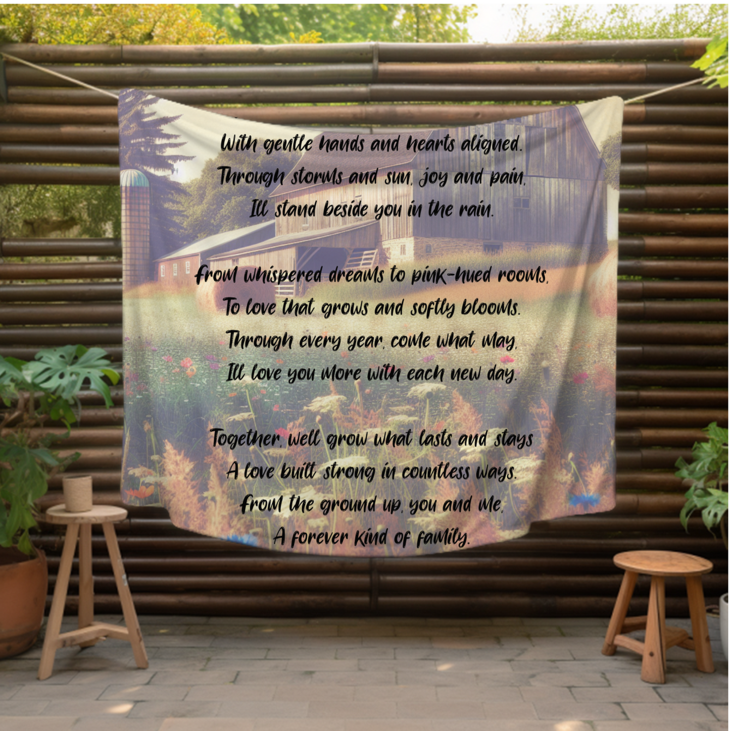 A forever kind Velveteen Plush Blanket, Fan Blanket, Throw Rug, Display Blanket, Country Music Blanket,