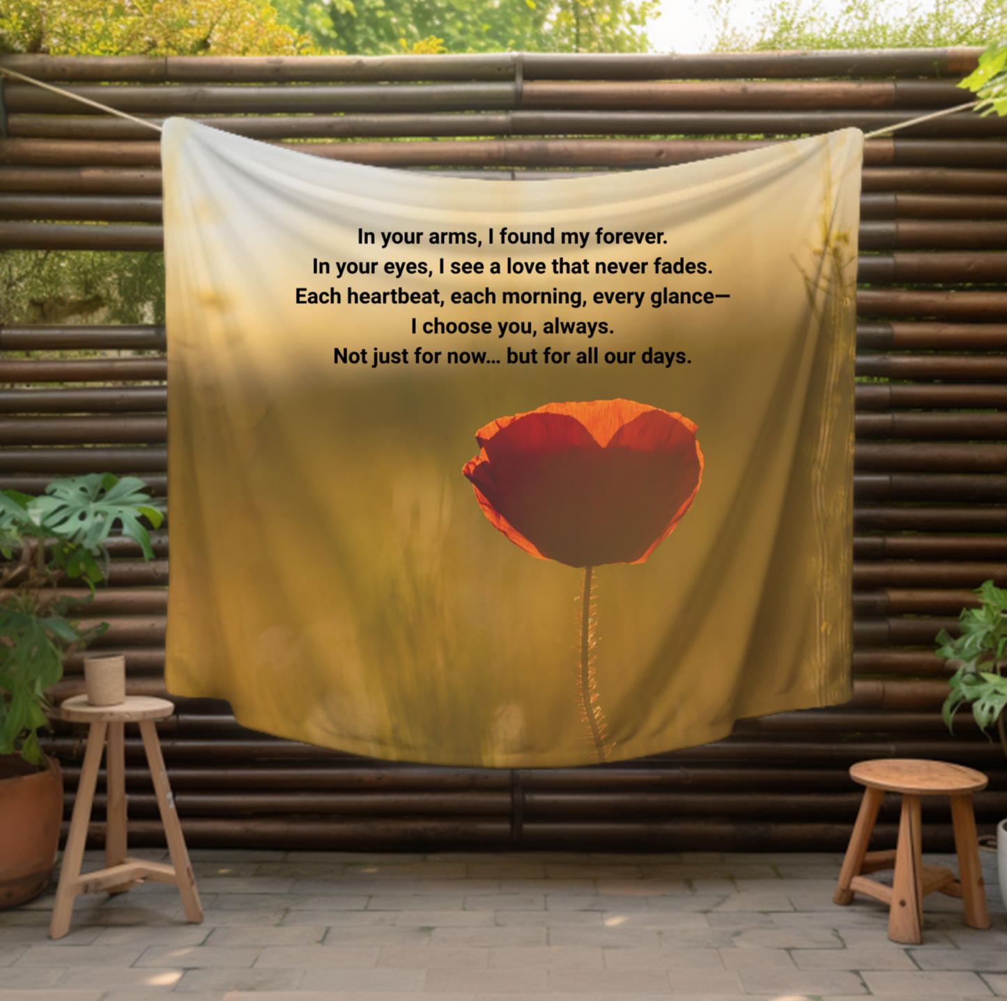 Forever And For Always Velveteen Plush Blanket, Fan Blanket, Throw Rug, Display Blanket, Country Music Blanket,