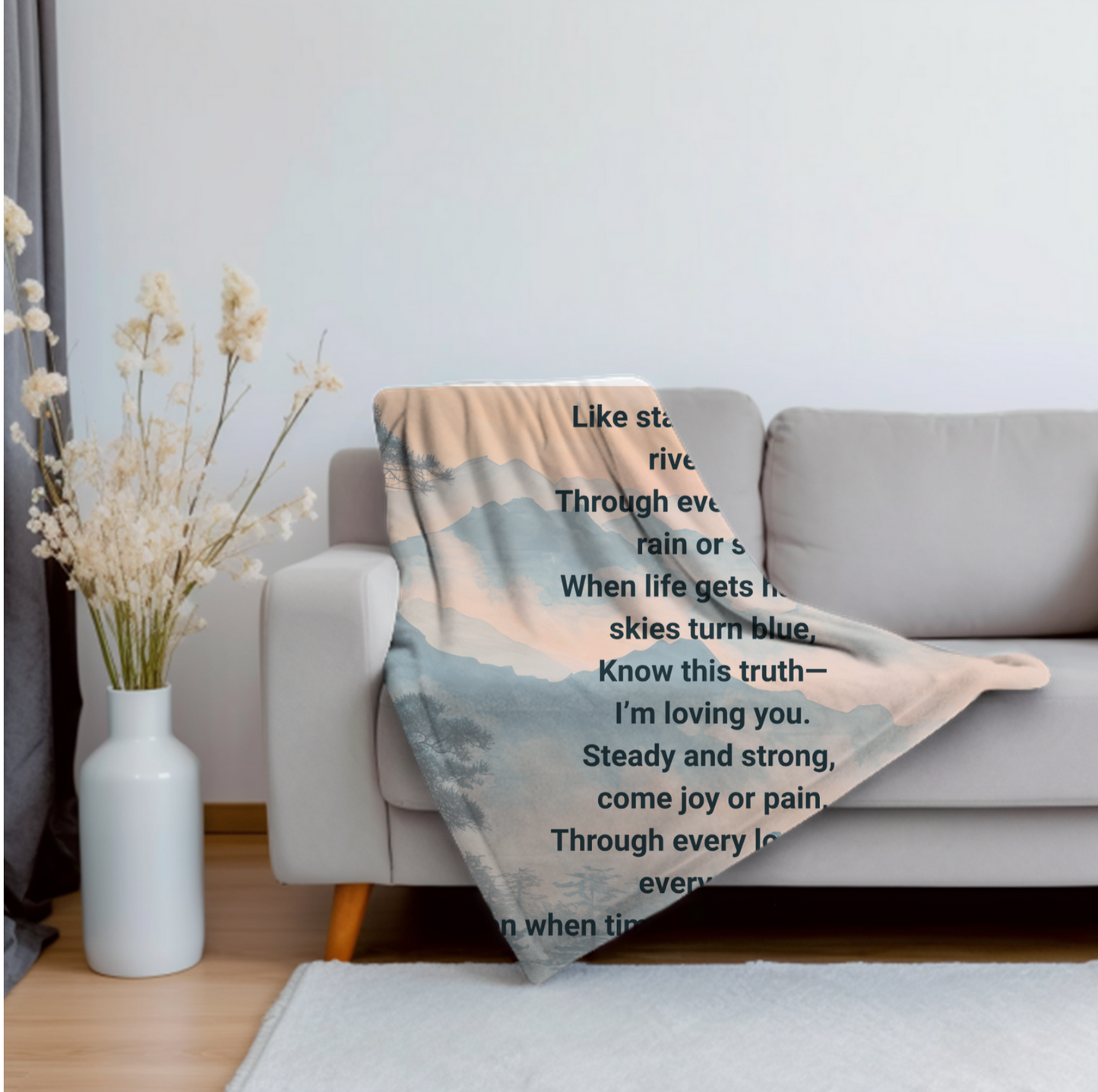 I'm loving you Velveteen Plush Blanket, Fan Blanket, Throw Rug, Display Blanket, Country Music Blanket,