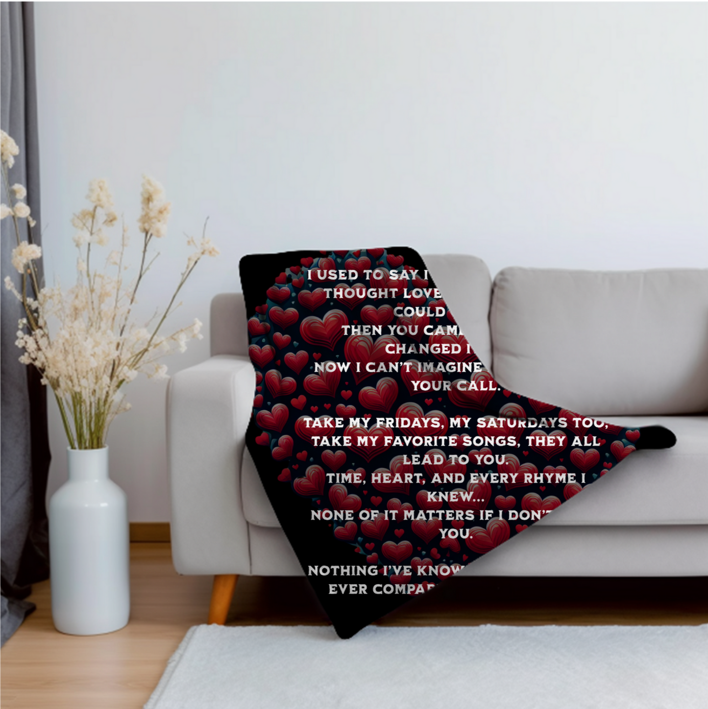 Nothing compares to you Velveteen Plush Blanket, Fan Blanket, Throw Rug, Display Blanket, Country Music Blanket,