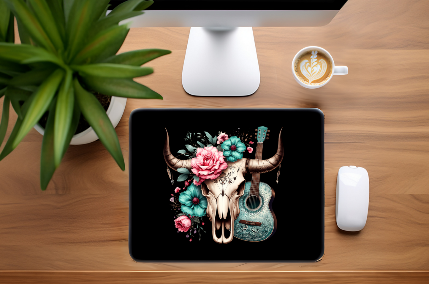 Western Bloom: Wild Spirit Mouse Pad, Western Mouse Pad