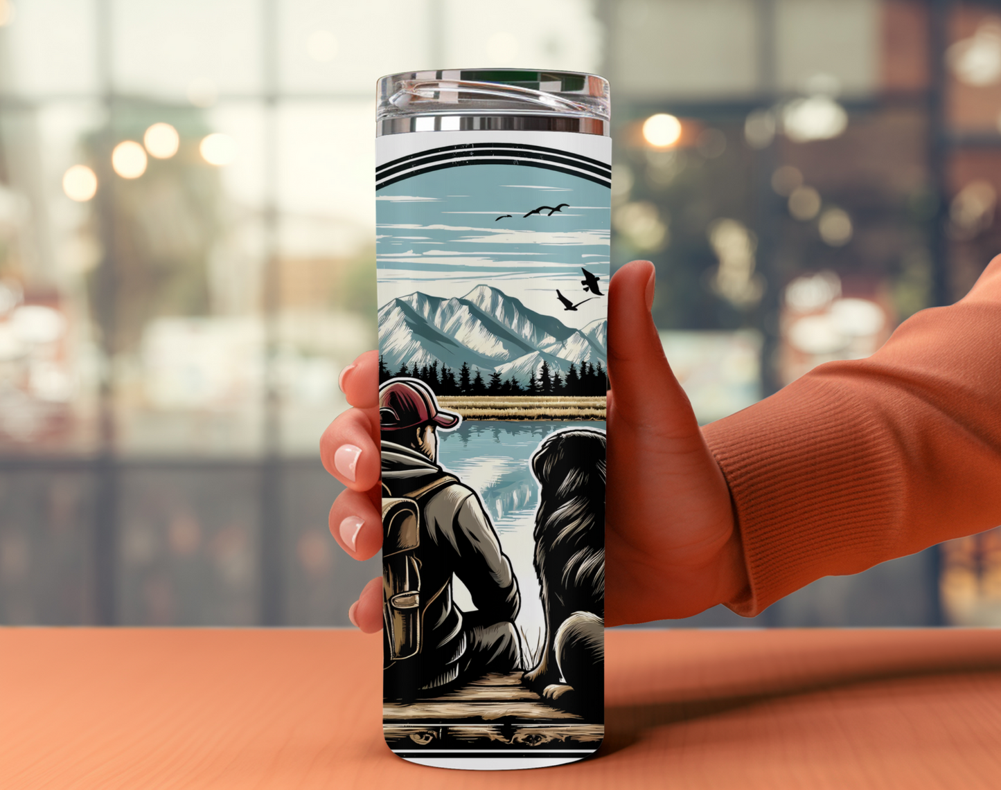 Serenity in Nature Tumbler 20 oz Tumbler; Country Tumbler, Dad Tumbler