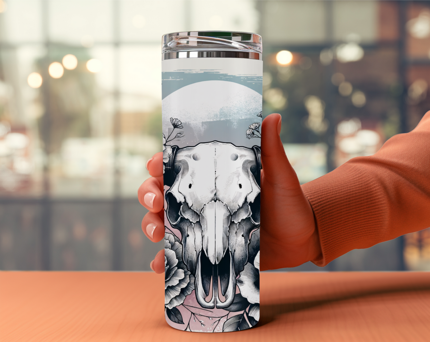 Wild Elegance Tumbler 20 oz Tumbler; Country Tumbler, Longhorn Tumbler