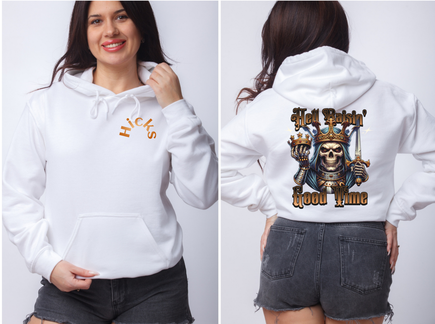 Hell raisin' good time song lyric inspired Hooded Sweatshirt