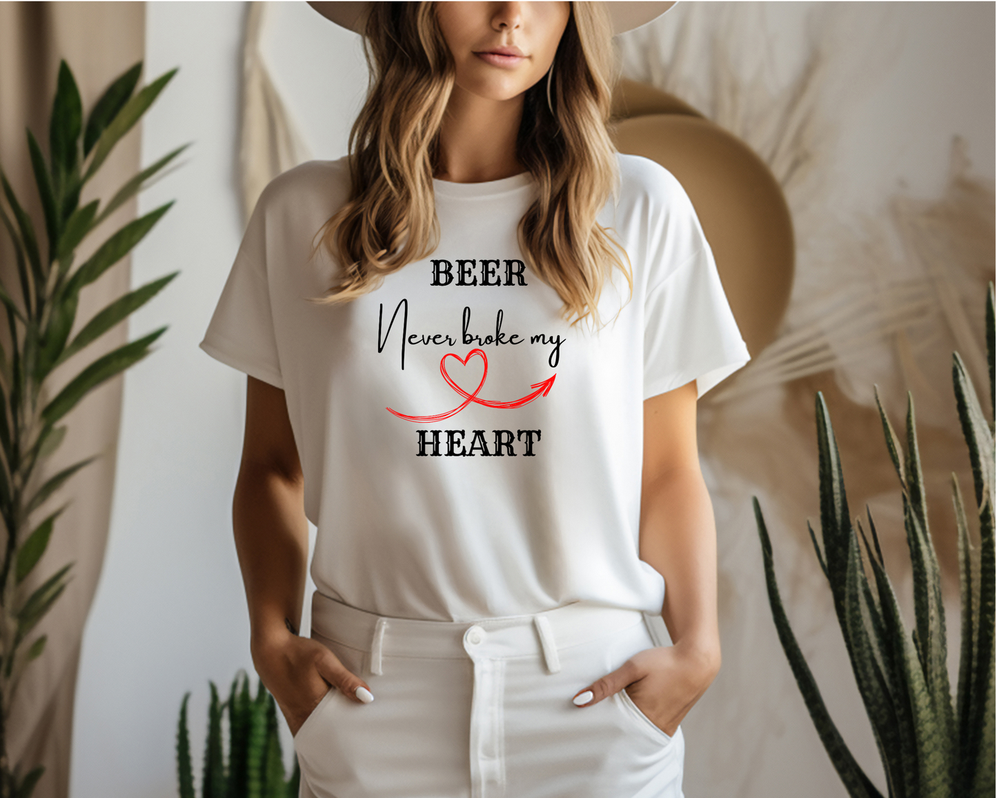 Beer Never Broke My Heart T-Shirt, Country Music T-Shirt, Concert Tee, Lyric T-Shirt