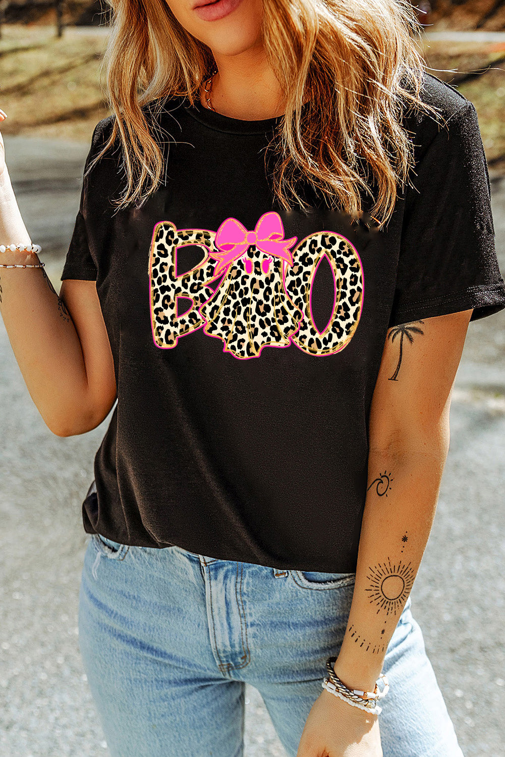 Leopard BOO & Country Twang Halloween T-Shirt