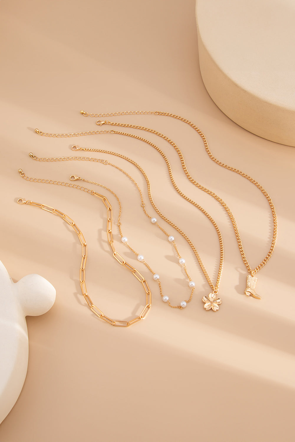 Golden Prairie Layered Necklace Set