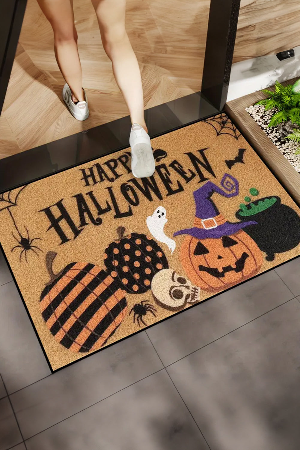 Harvest Barn Bash Halloween Greeting Mat