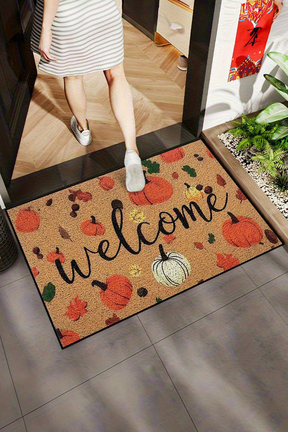 Harvest Welcome Fall-Themed Doormat