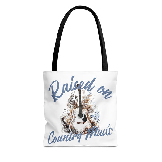 Raised on Country Music Tote Bag