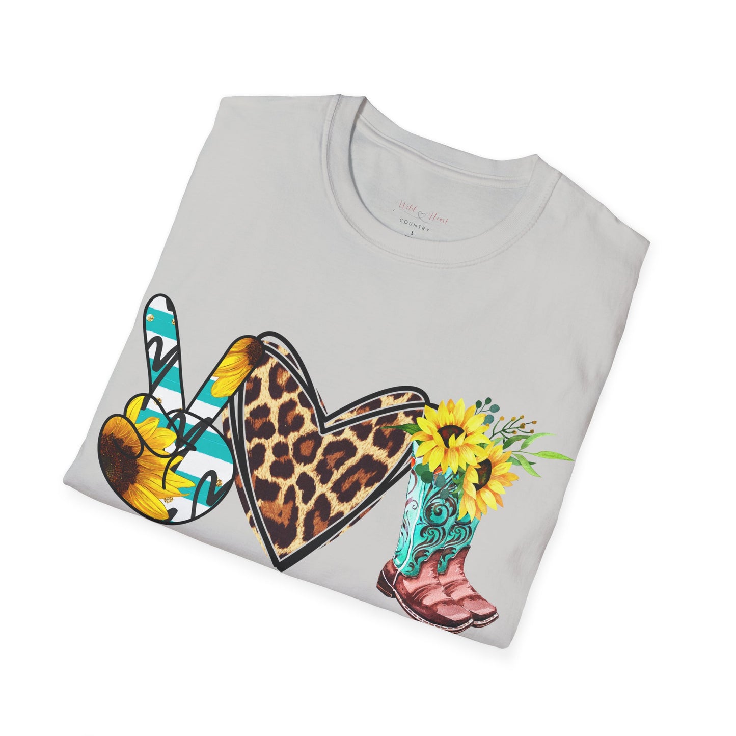 Peace, Love, Country T-Shirt, Country T-Shirt, Country Music Concert T-Shirt, Streetwear Shirt, Casual T-Shirt