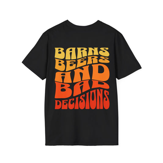 Barns, Beers & Bad Decisions T-Shirt – Country Western Graphic Tee