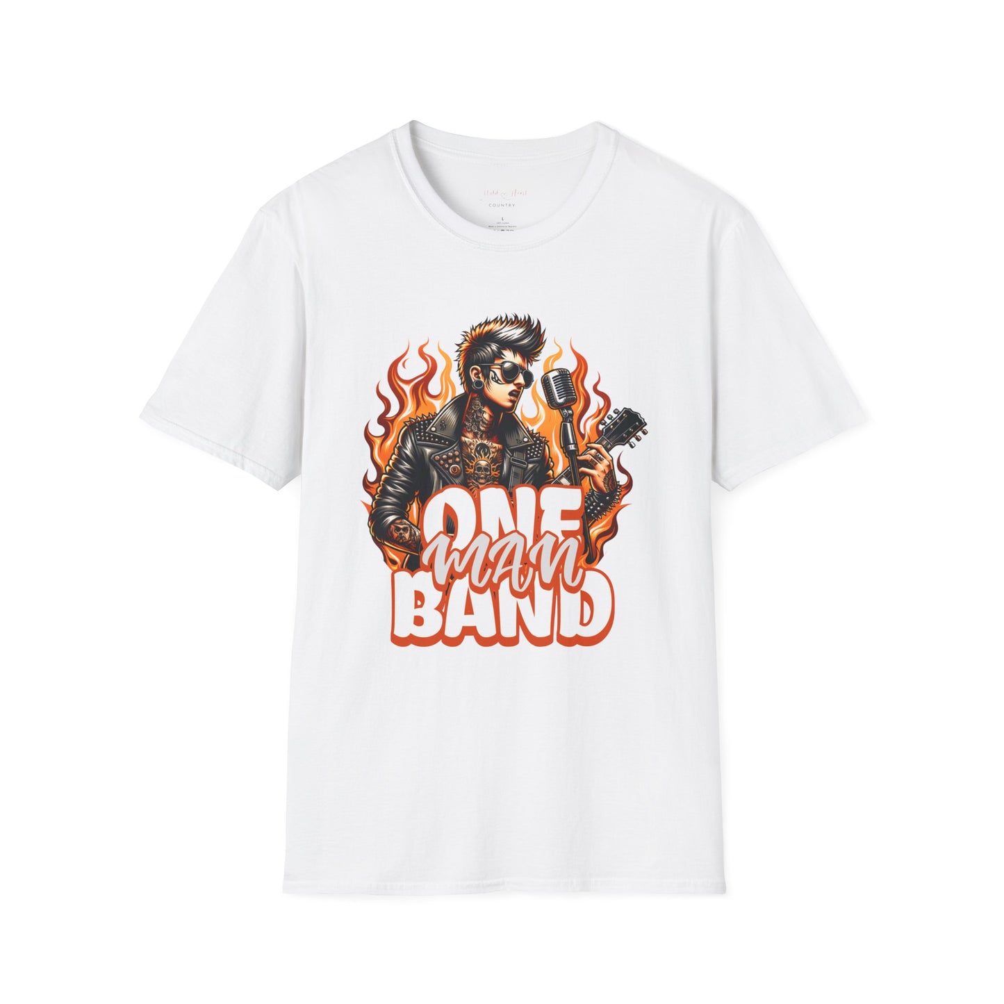 One Man Band T-Shirt, Country Music Shirt, Festival Tee, Western T-shirt, Concert T Shirt,