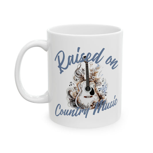Raised on Country Music Coffee Mug
