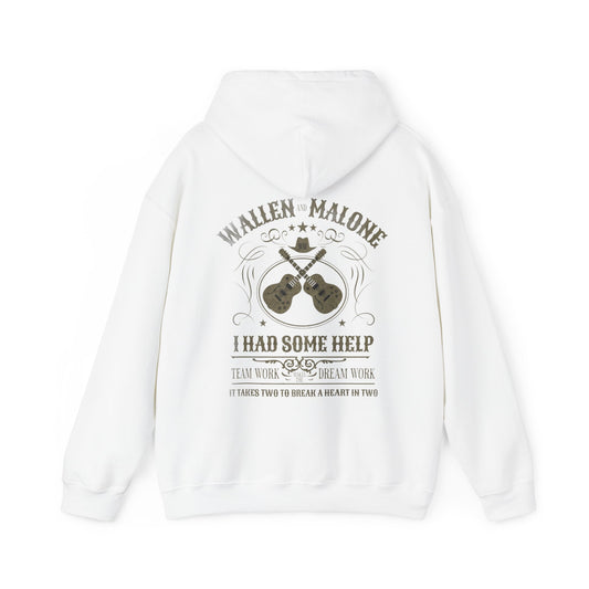 I had some help - Hooded Sweatshirt, Country music hoodie, Lyric hoodie