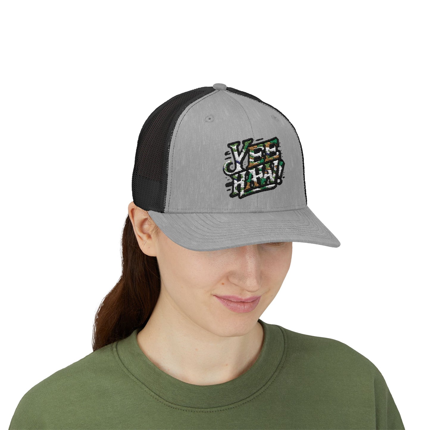 Yee Haw! Camouflage Snapback Trucker Cap