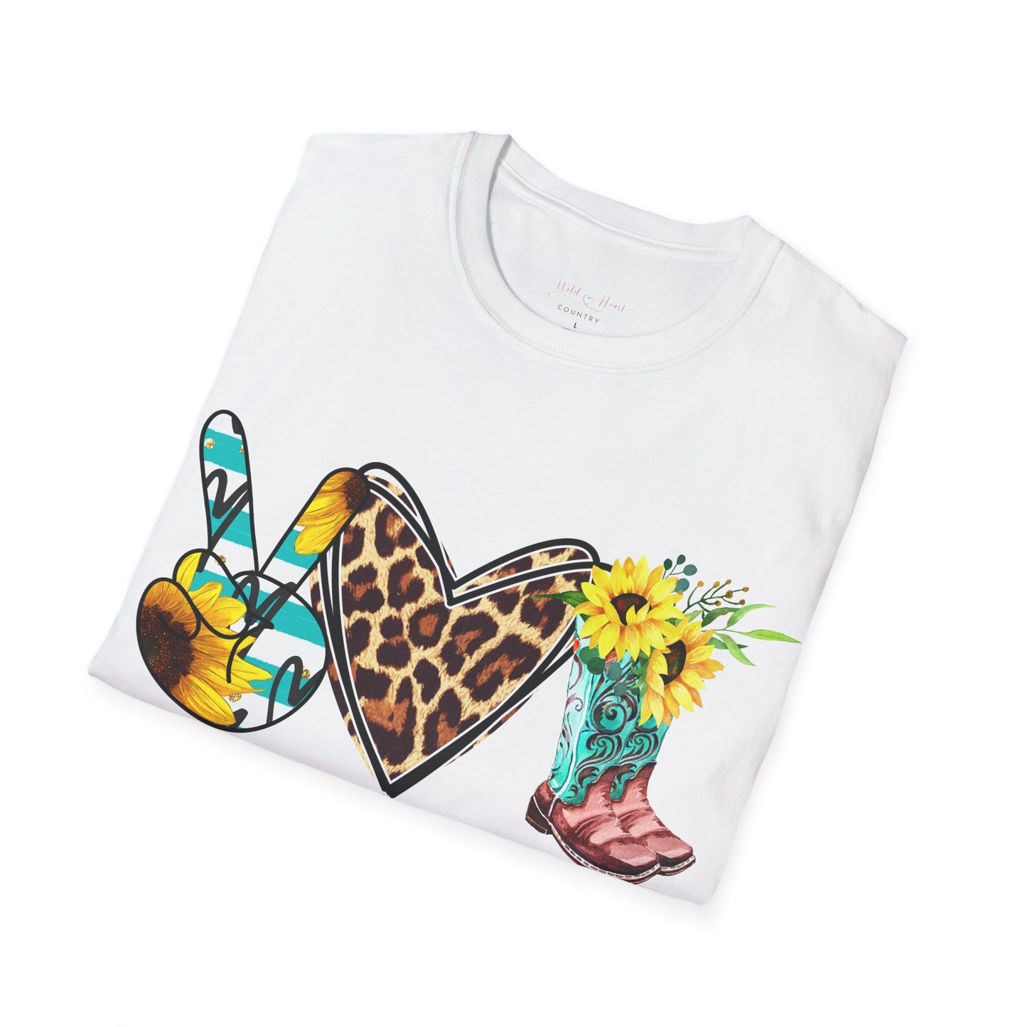 Peace, Love, Country T-Shirt, Country T-Shirt, Country Music Concert T-Shirt, Streetwear Shirt, Casual T-Shirt