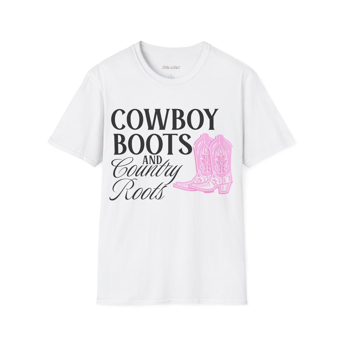 Cowboy Boots & Country Roots T Shirt, Country Shirt, Cowboy Boots Tee, Western T-shirt, Country Shirt, Country Roots T-Shirt