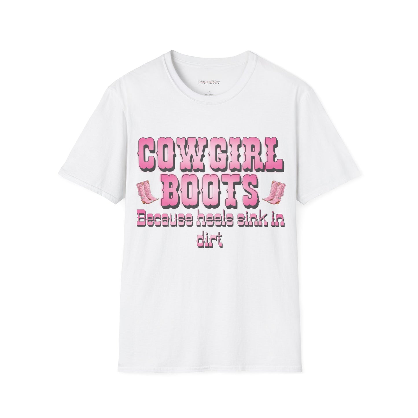 Cowgirl Boots Graphic T-Shirt – Western Country Tee