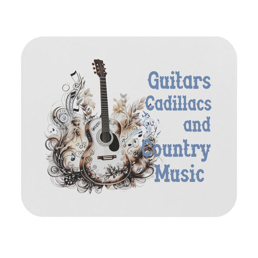 Guitars, Cadillacs, and Country Music Mouse Pad, Western Mouse Pad