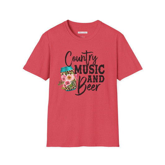 Country Music and Beer T-Shirt, Country Shirt, Festival Tee, Streetwear shirt, Western T-shirt, Casual Shirt