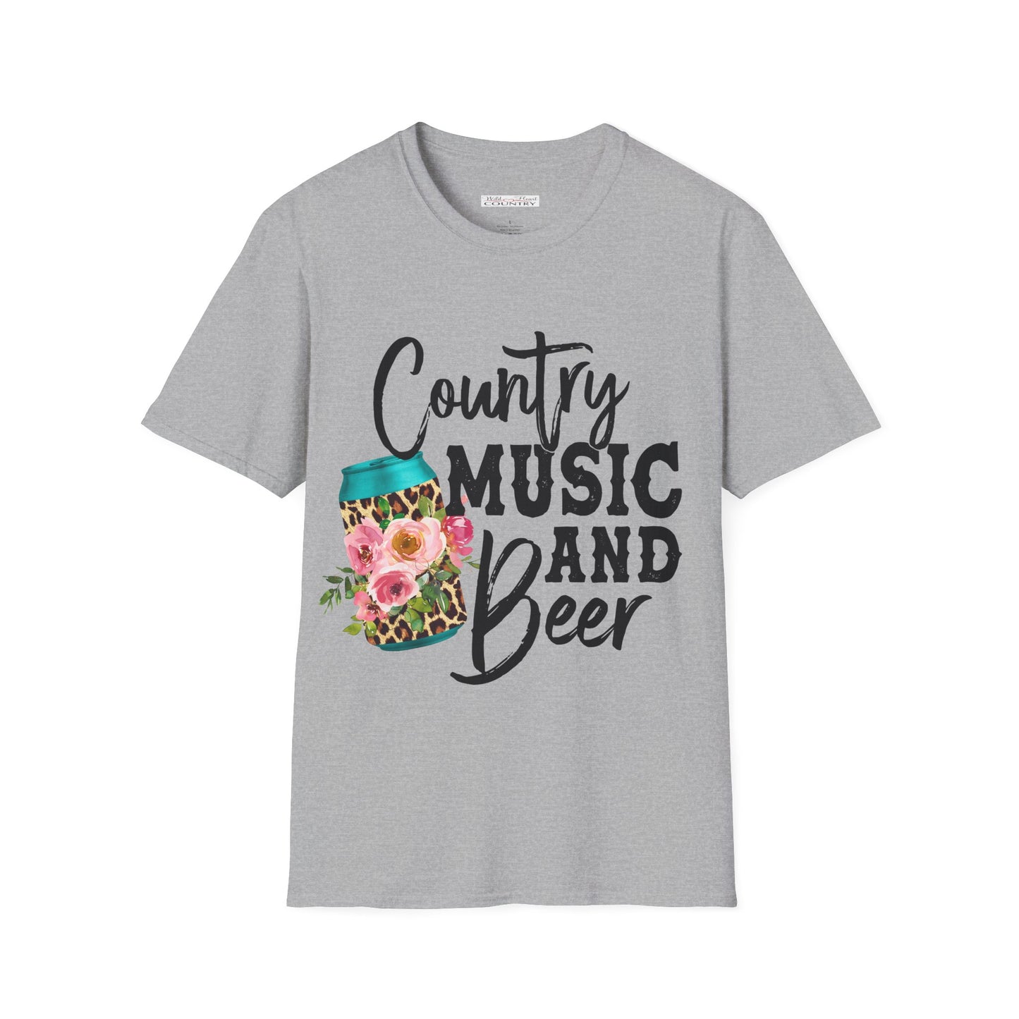 Country Music and Beer TShirt, Country Shirt, Festival Tee, Streetwear shirt, Western Tshirt, Casual Shirt