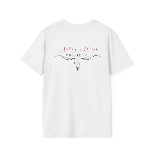 Wild Heart Country T Shirt, Western T-shirt, Heart T-Shirt