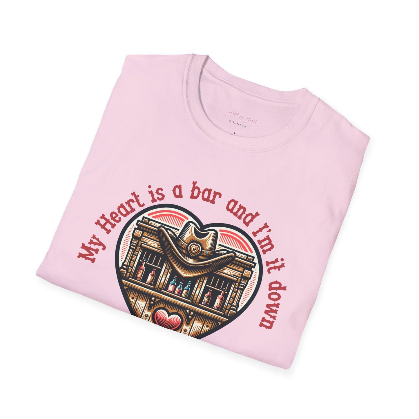 My heart is a bar T-Shirt, Country Music Shirt, Festival Tee, Western T-shirt, Concert T Shirt,