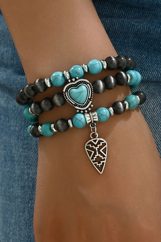 Kallaite Turquoise Beaded Bracelet – Boho Spirit Meets Artisan Detail