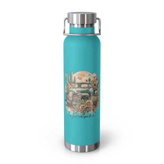 Vintage Desert Oasis Personalized Insulated Water Bottle 22oz