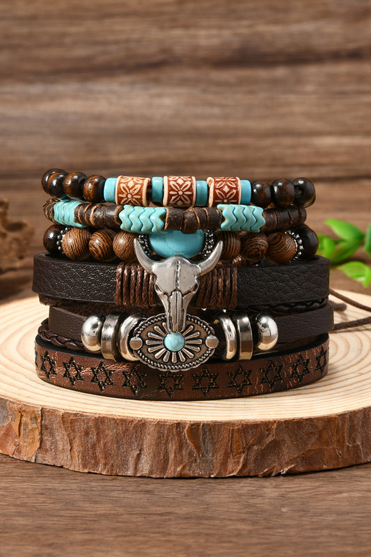 Spirit of the Range Bracelet Stack – Rustic Layers with Boho Edge