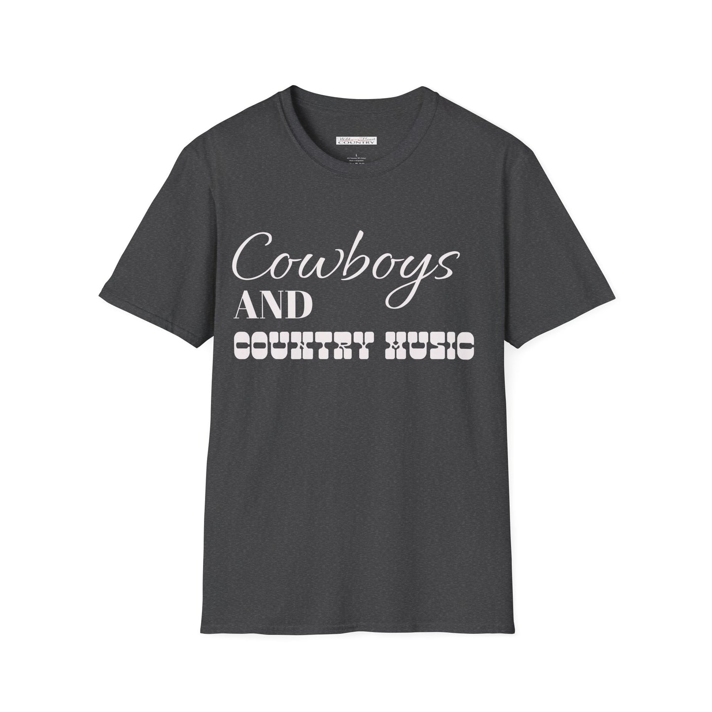 Cowboys and Country Music T-Shirt, Country T-Shirt, Cowboy T-Shirt, Casual T-Shirt